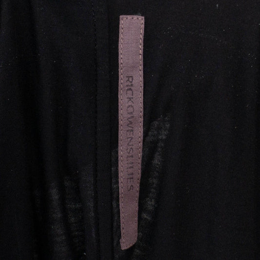 Tie Shoulder Tunic Dress - Black