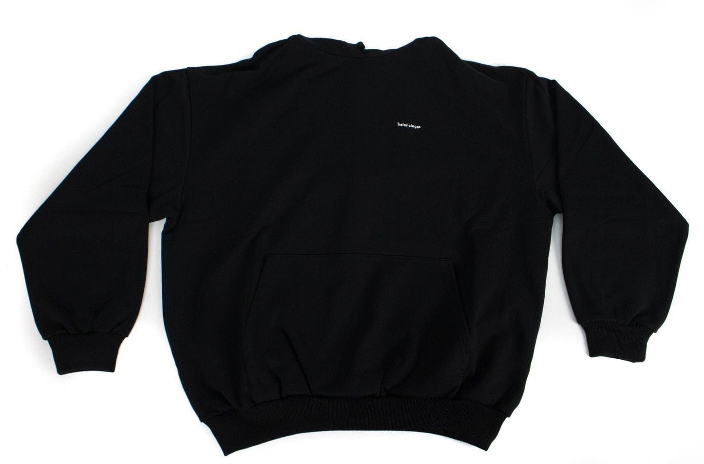 Black Cotton 'Archetype' Embroidered Hooded Sweater