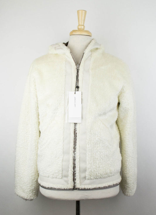 Bolivia Fur Reversible Hooded Jacket - White / Brown