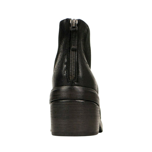Bo Ceppo Distressed Leather Ankle Boots - Black