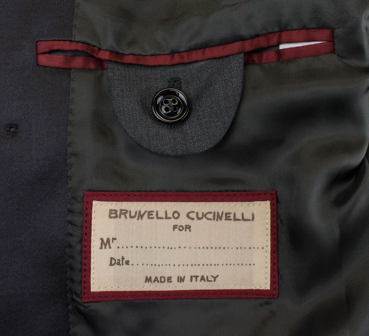 Wool & Silk Double Breasted Tuxedo Suit - Gray