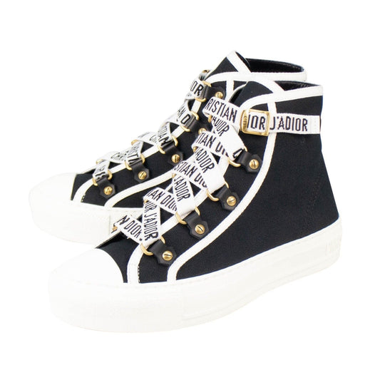 Canvas "Walk'N'Dior" Sneakers - Black