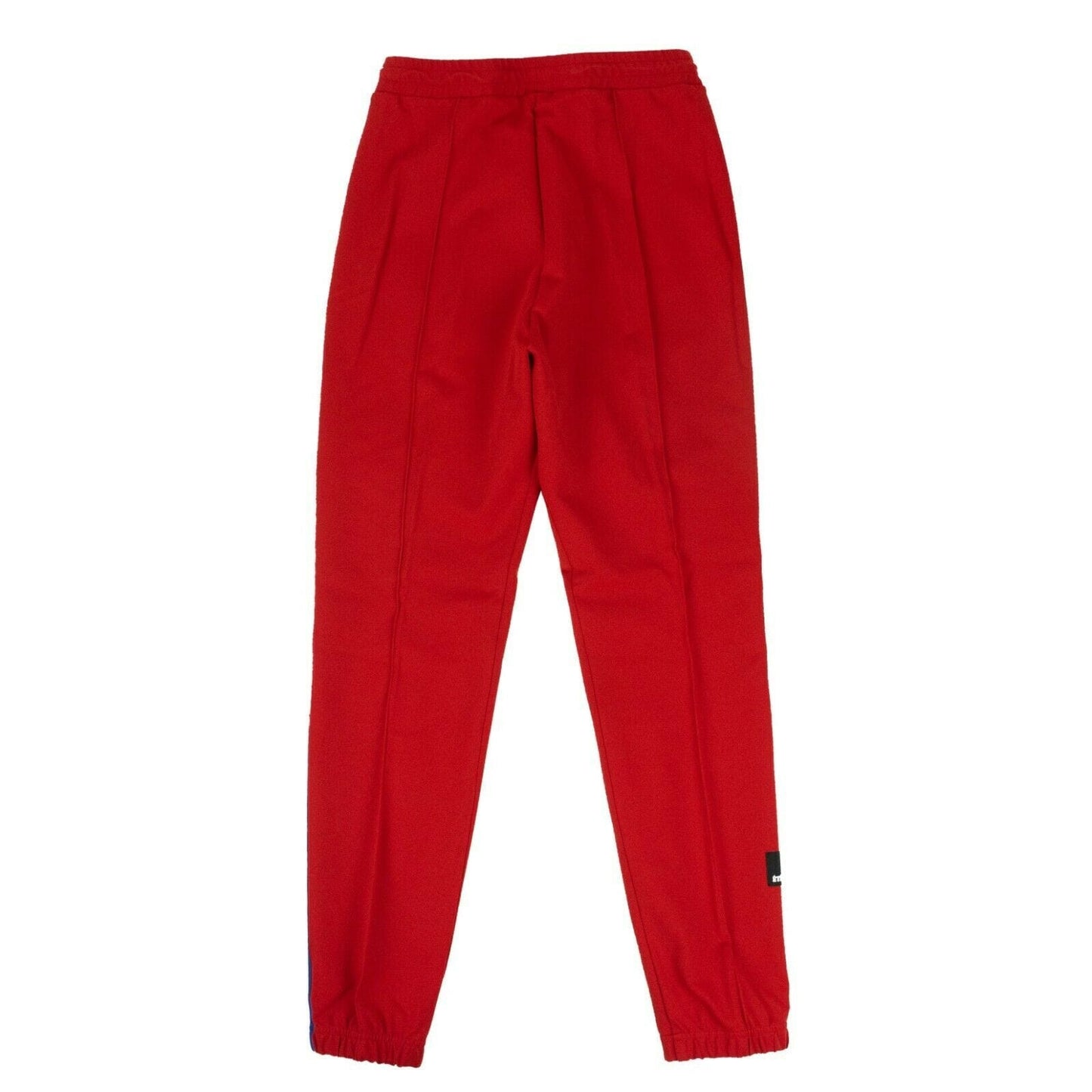 Viscose With Blue Side Stripe Track Pants - Blue