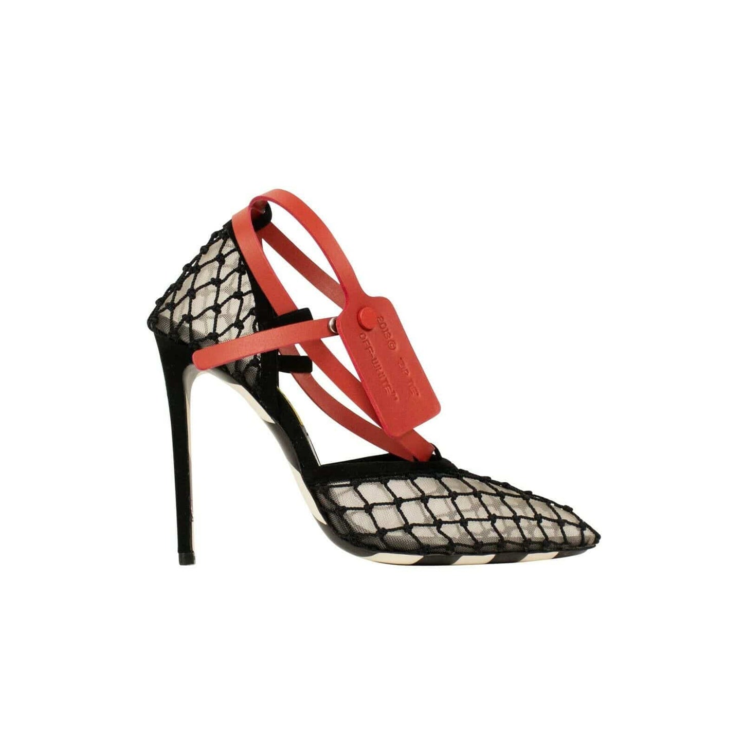 Zip-Tie D'Orsay Heels - Black
