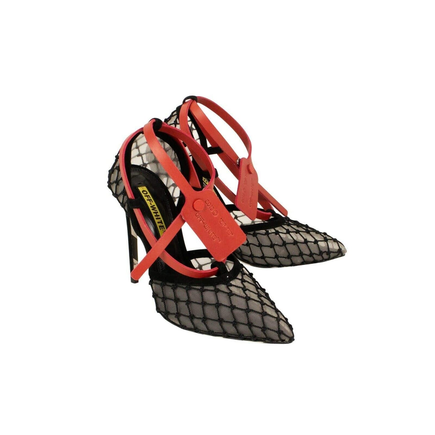 Zip-Tie D'Orsay Heels - Black