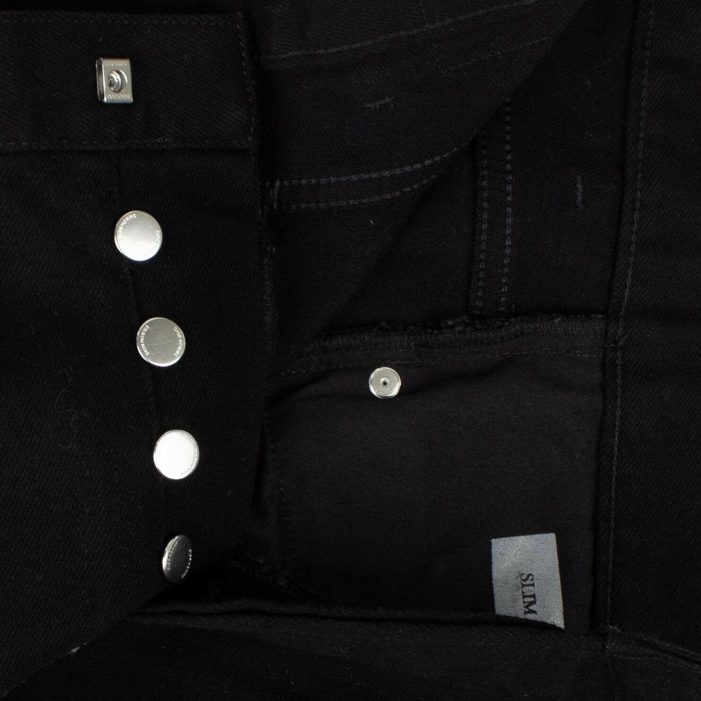 Tribal Print Cotton Blend Jeans - Black