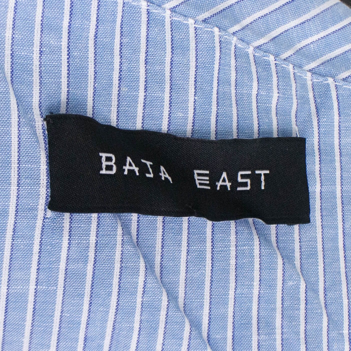 Malibu Striped Off Shoulder Dress - Light Blue