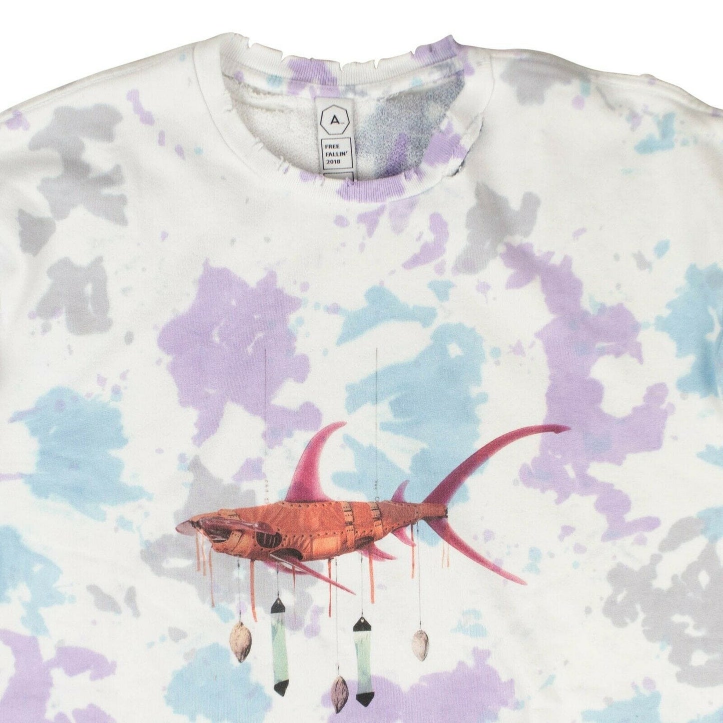 Tie Dye Ashley Bickerton Perfect Pullover Sweatshirt - Multi