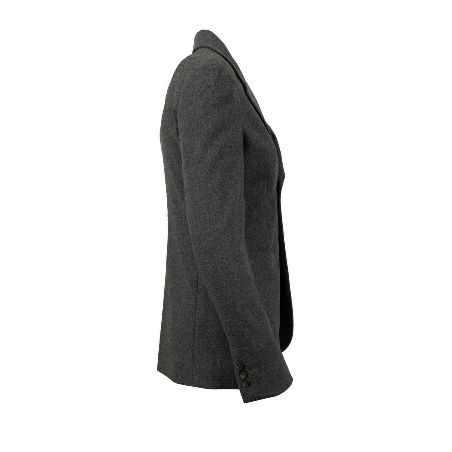 Wool Tailored Blazer - Gray