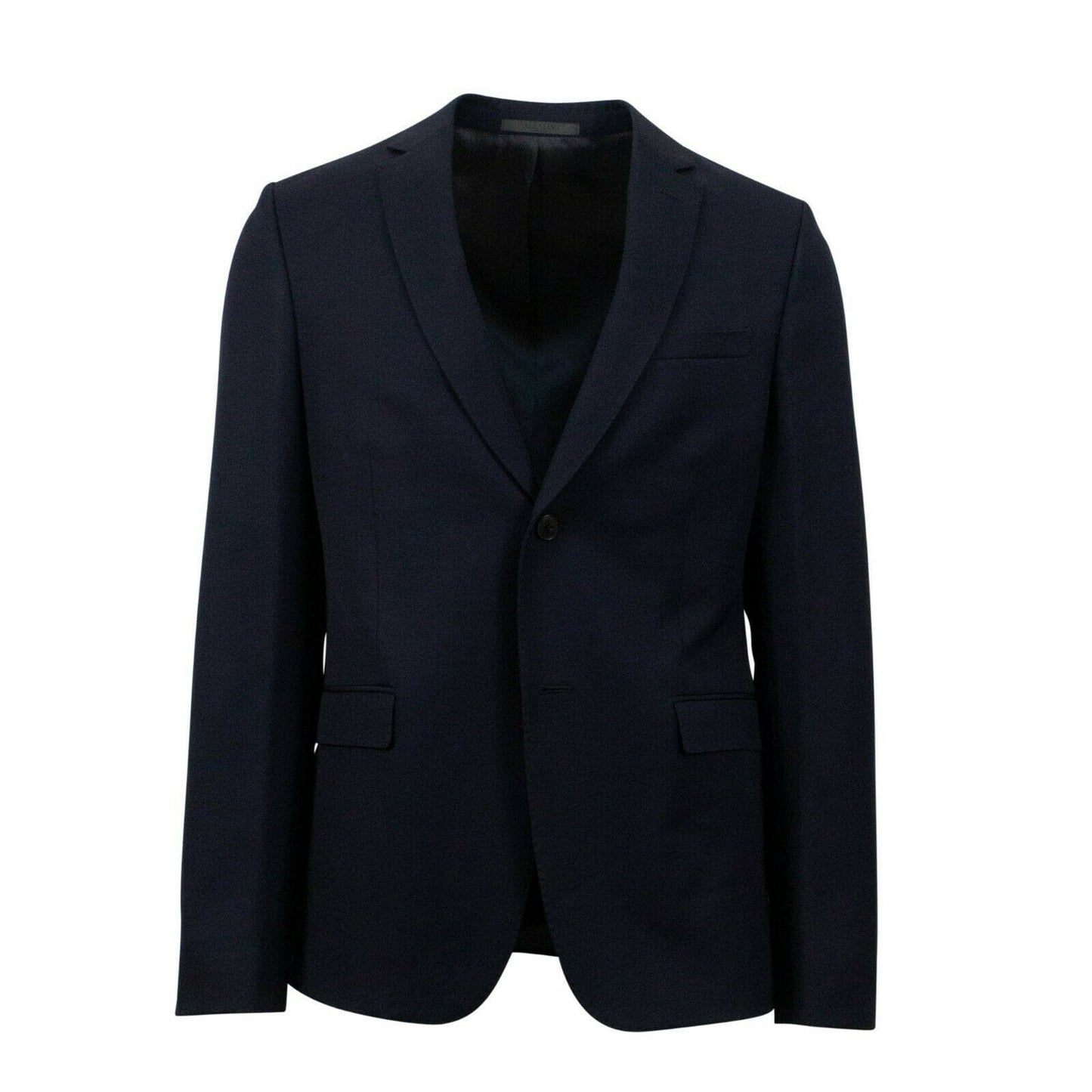 Wool 2 Button Suit - Navy Blue