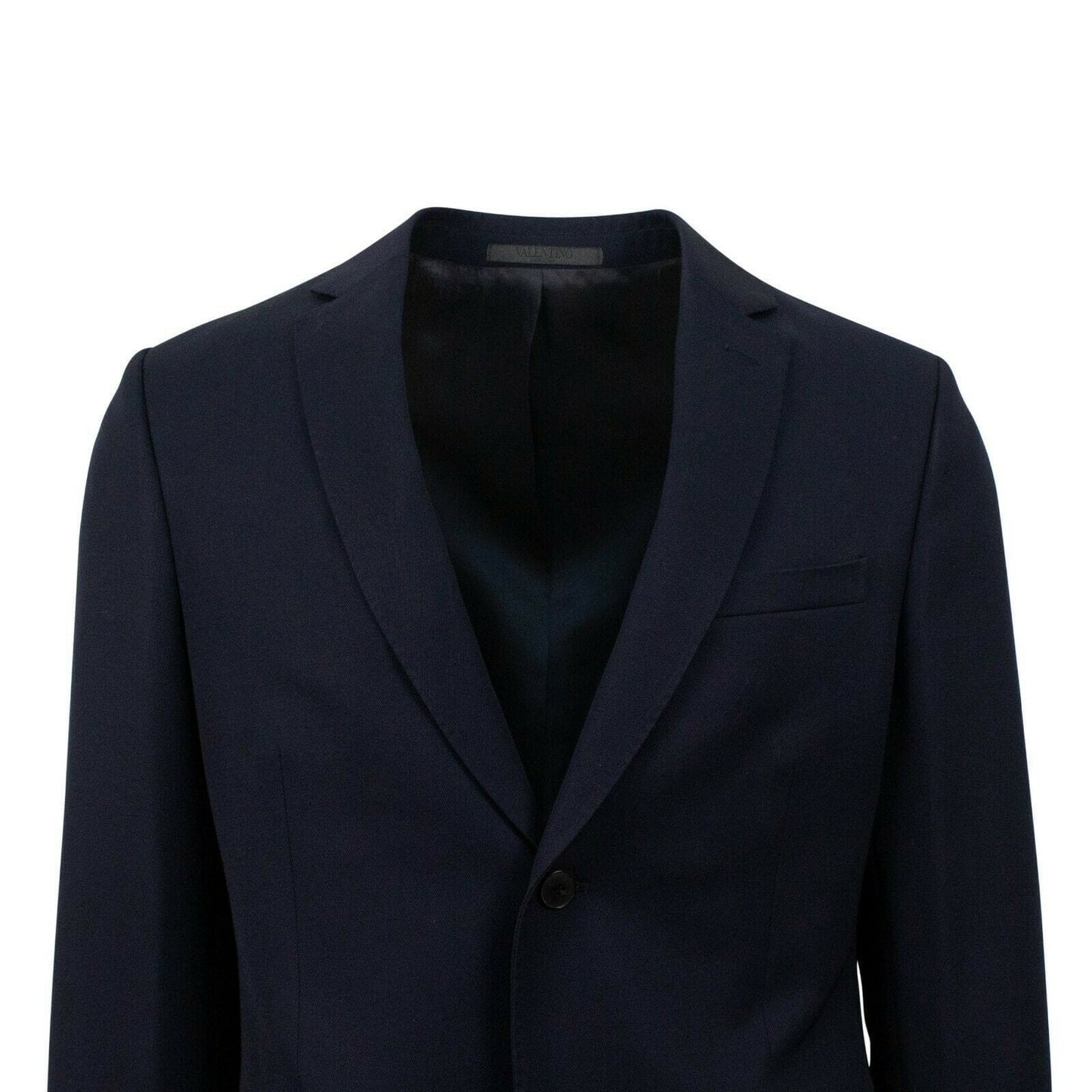 Wool 2 Button Suit - Navy Blue