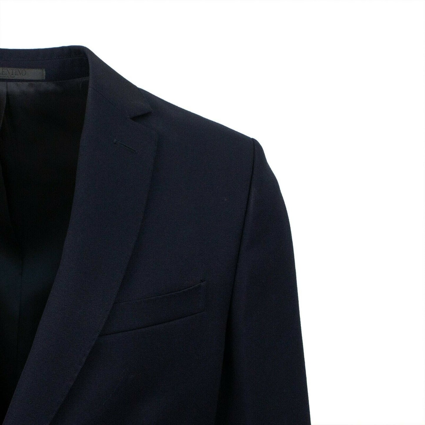 Wool 2 Button Suit - Navy Blue