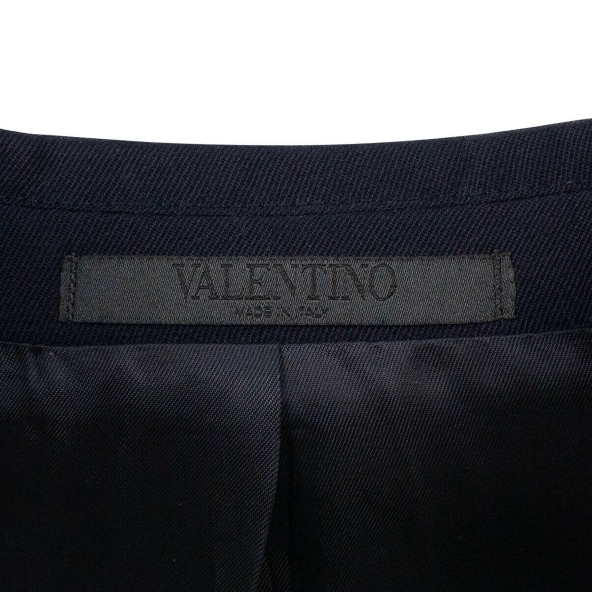 Wool 2 Button Suit - Navy Blue