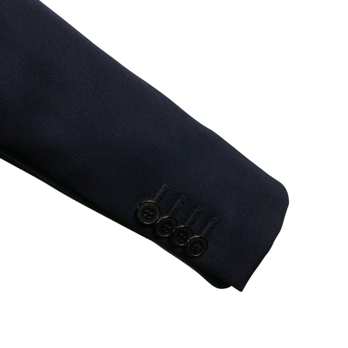 Wool 2 Button Suit - Navy Blue