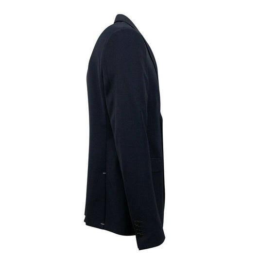 Wool 2 Button Suit - Navy Blue