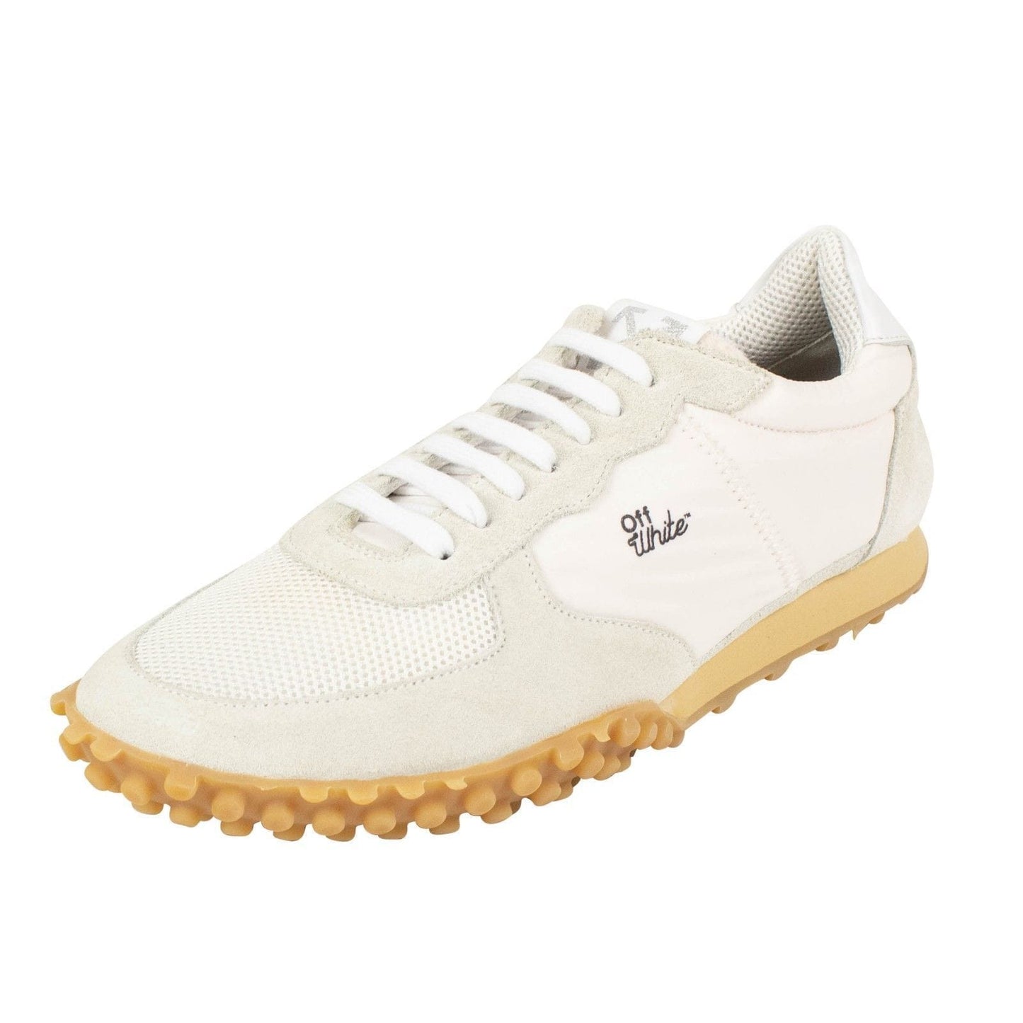 White Suede Running Sneakers