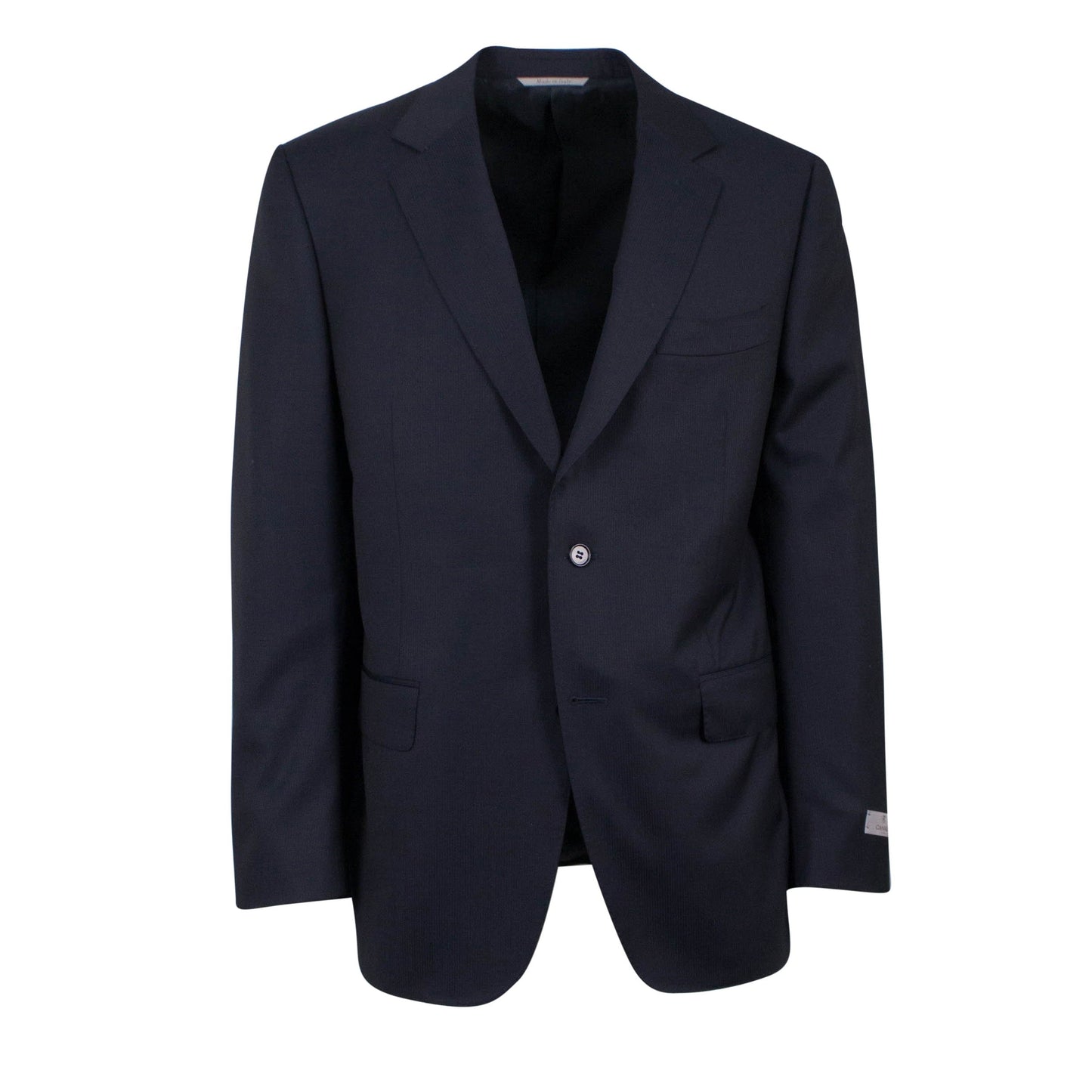 Wool 2 Button Classic Fit Classic Fit Suit - Black