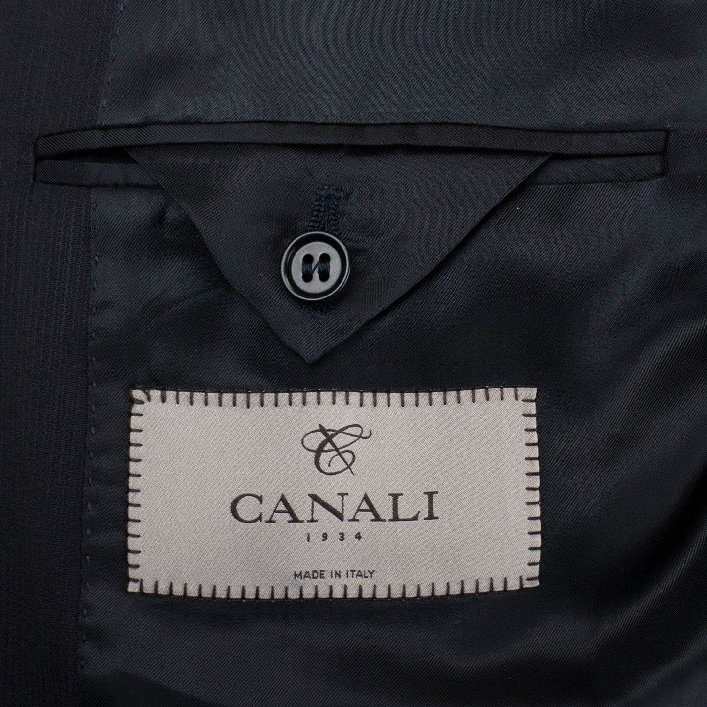 Wool 2 Button Classic Fit Classic Fit Suit - Black