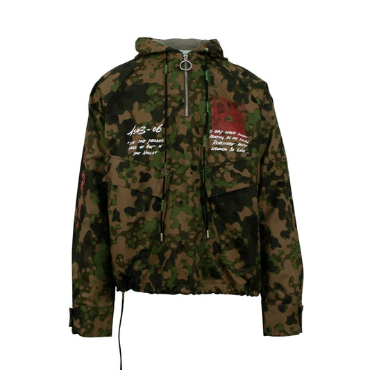 Camouflage Monnalisa Print Anorak Pull Over Jacket - Green