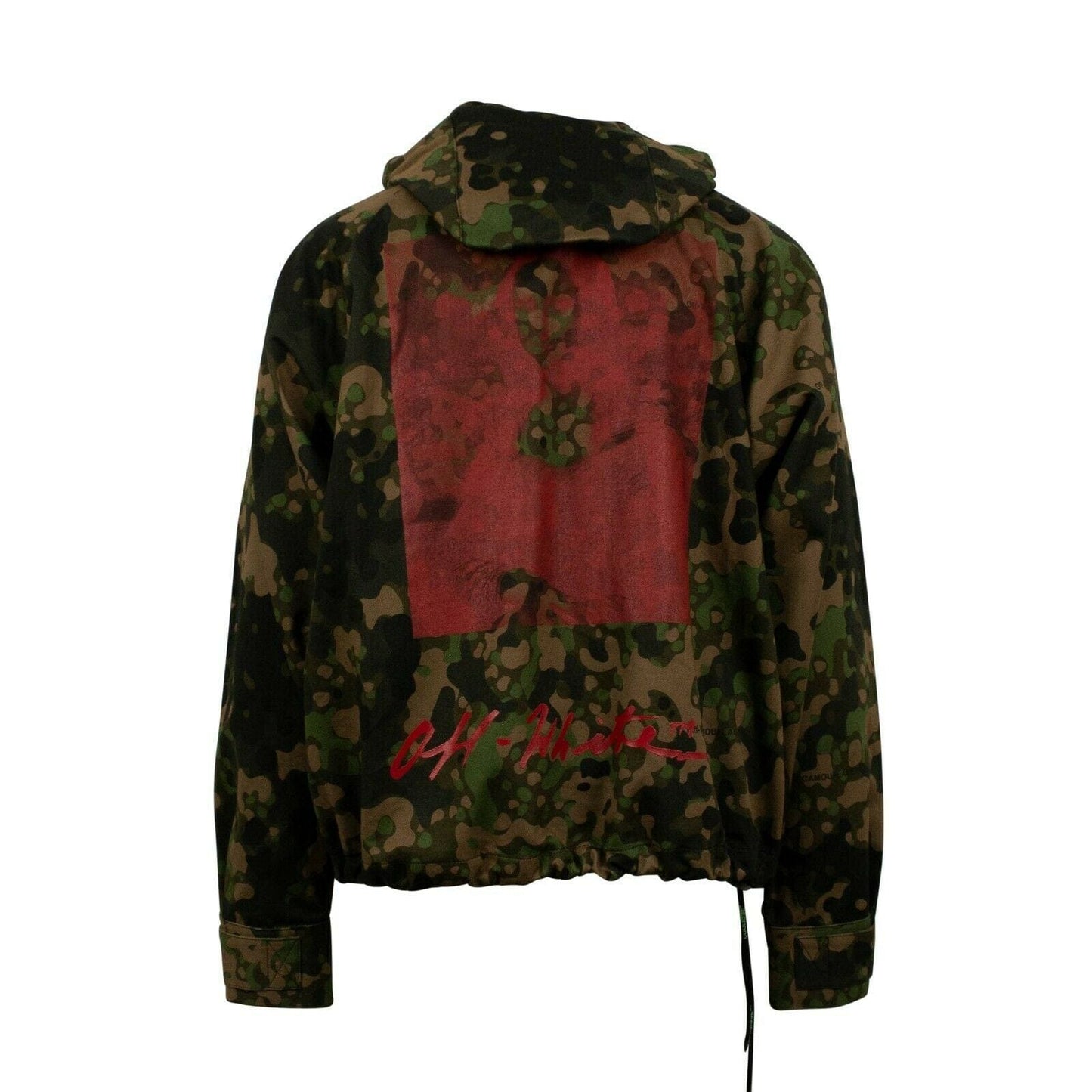 Camouflage Monnalisa Print Anorak Pull Over Jacket - Green