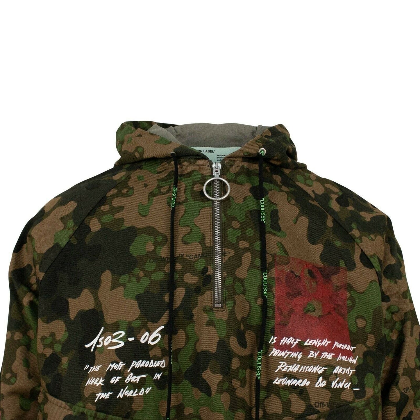 Camouflage Monnalisa Print Anorak Pull Over Jacket - Green