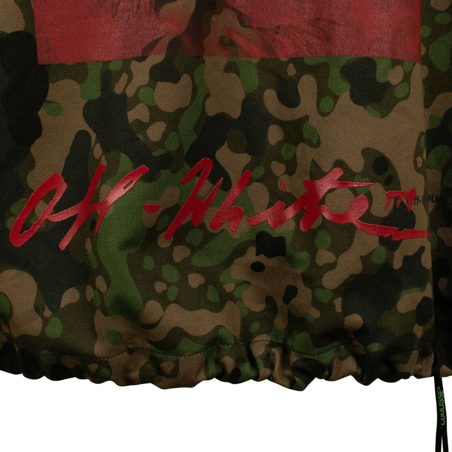 Camouflage Monnalisa Print Anorak Pull Over Jacket - Green