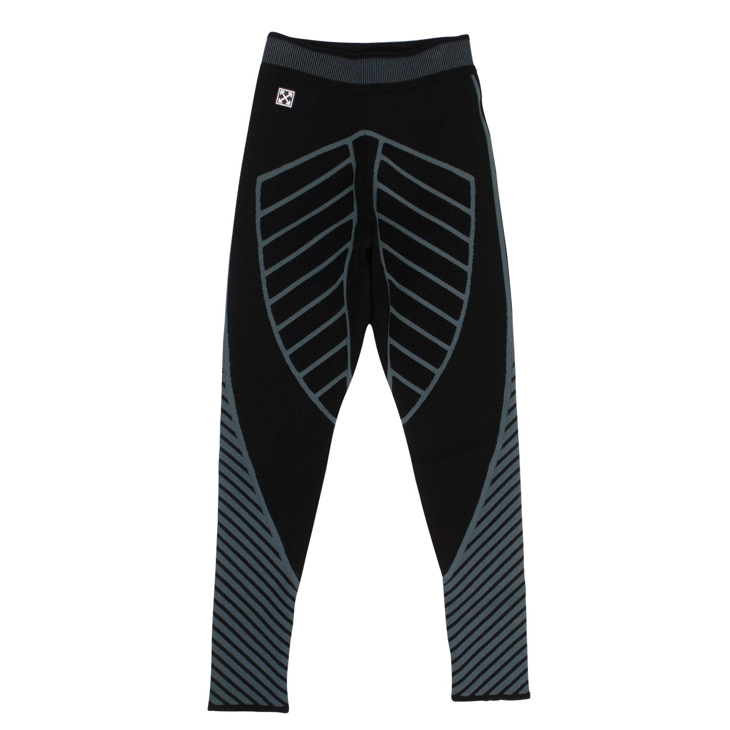Viscose Blend Knit Active Leggings - Black