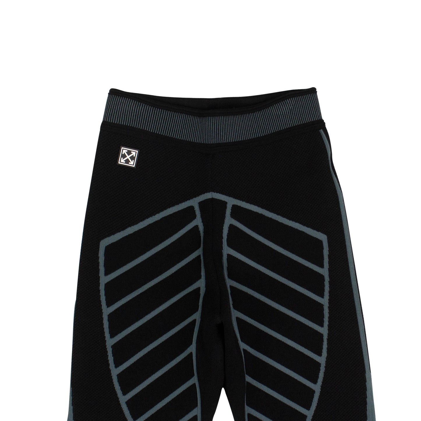 Viscose Blend Knit Active Leggings - Black