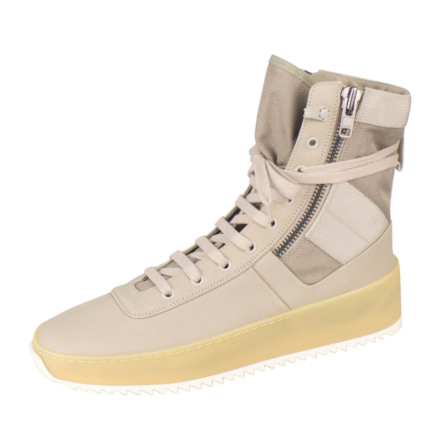 Perla Gray Canvas Jungle High-Top Sneakers