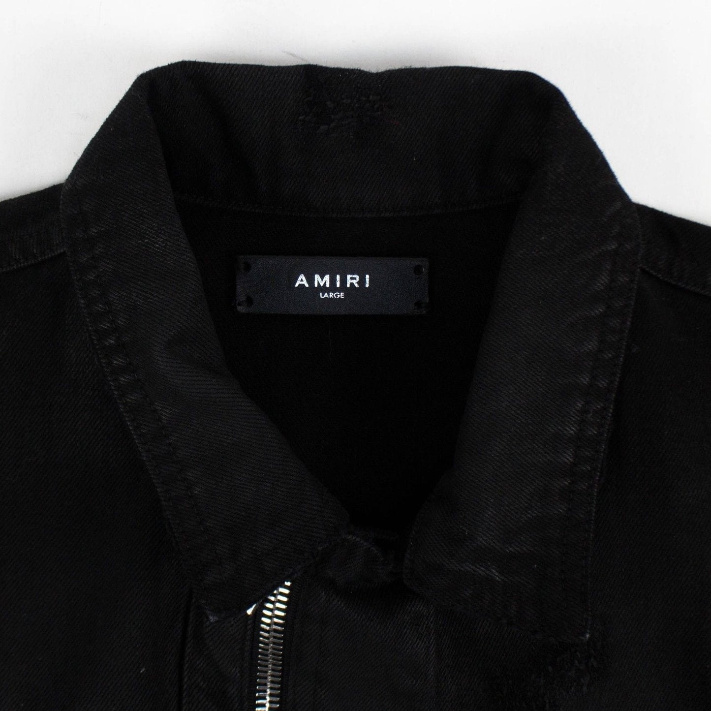Black Denim/Leather Trucker Jacket