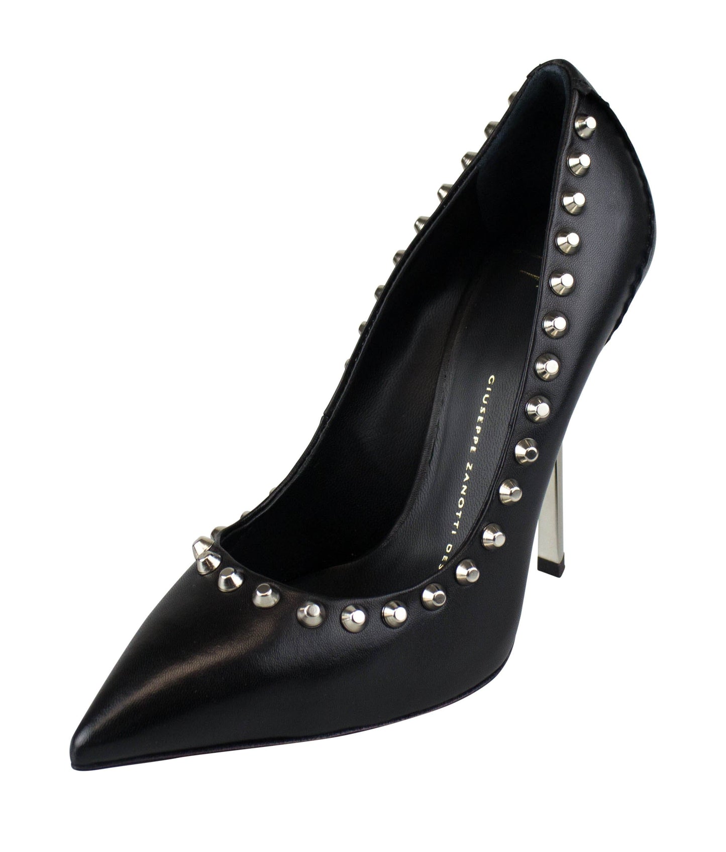 Yvette Varenne Leather Studded Pumps - Black