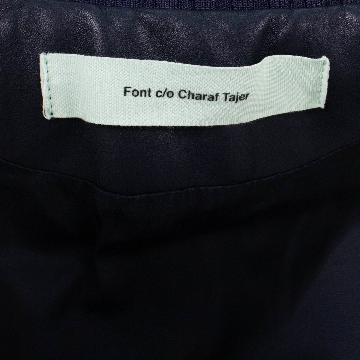 Camo Cotton & Leather Bomber Jacket - Green Camo / Black