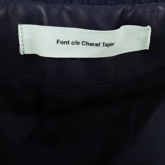 Camo Cotton & Leather Bomber Jacket - Green Camo / Black