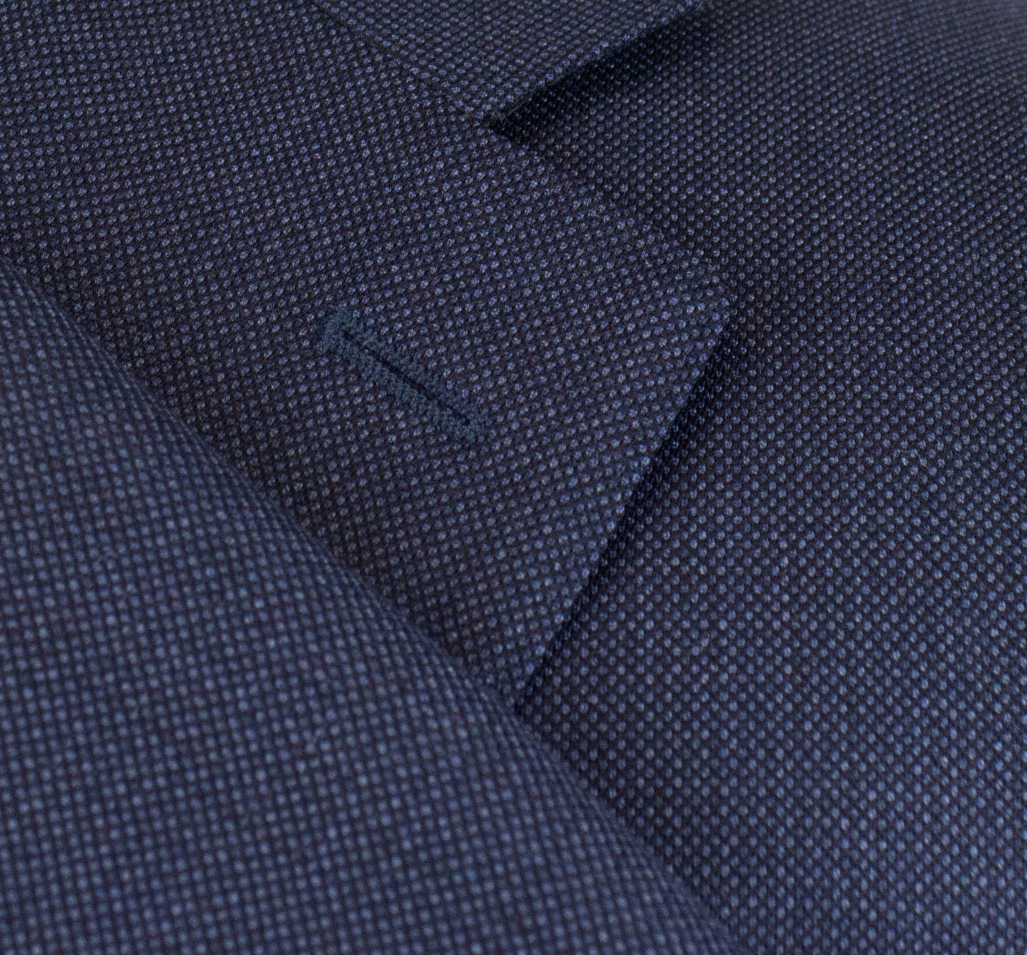 Yale Birdseye Wool 2 Button Slim Fit Suit - Blue