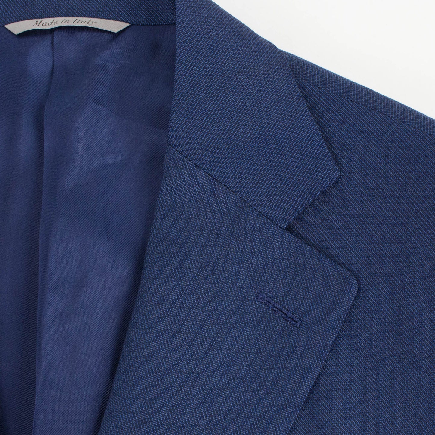 Wool 'Water Resistant' 2 Button Suit - Blue