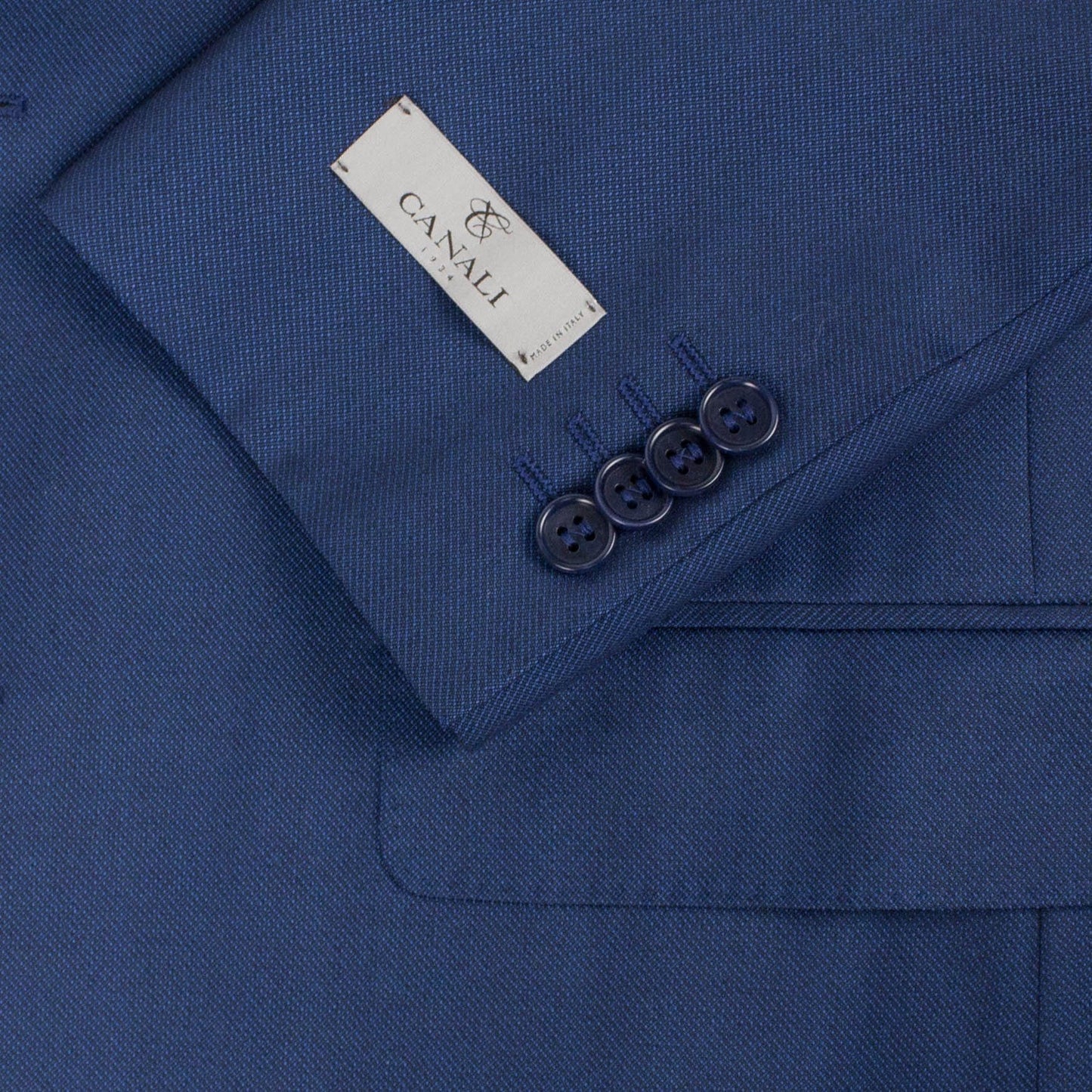 Wool 'Water Resistant' 2 Button Suit - Blue