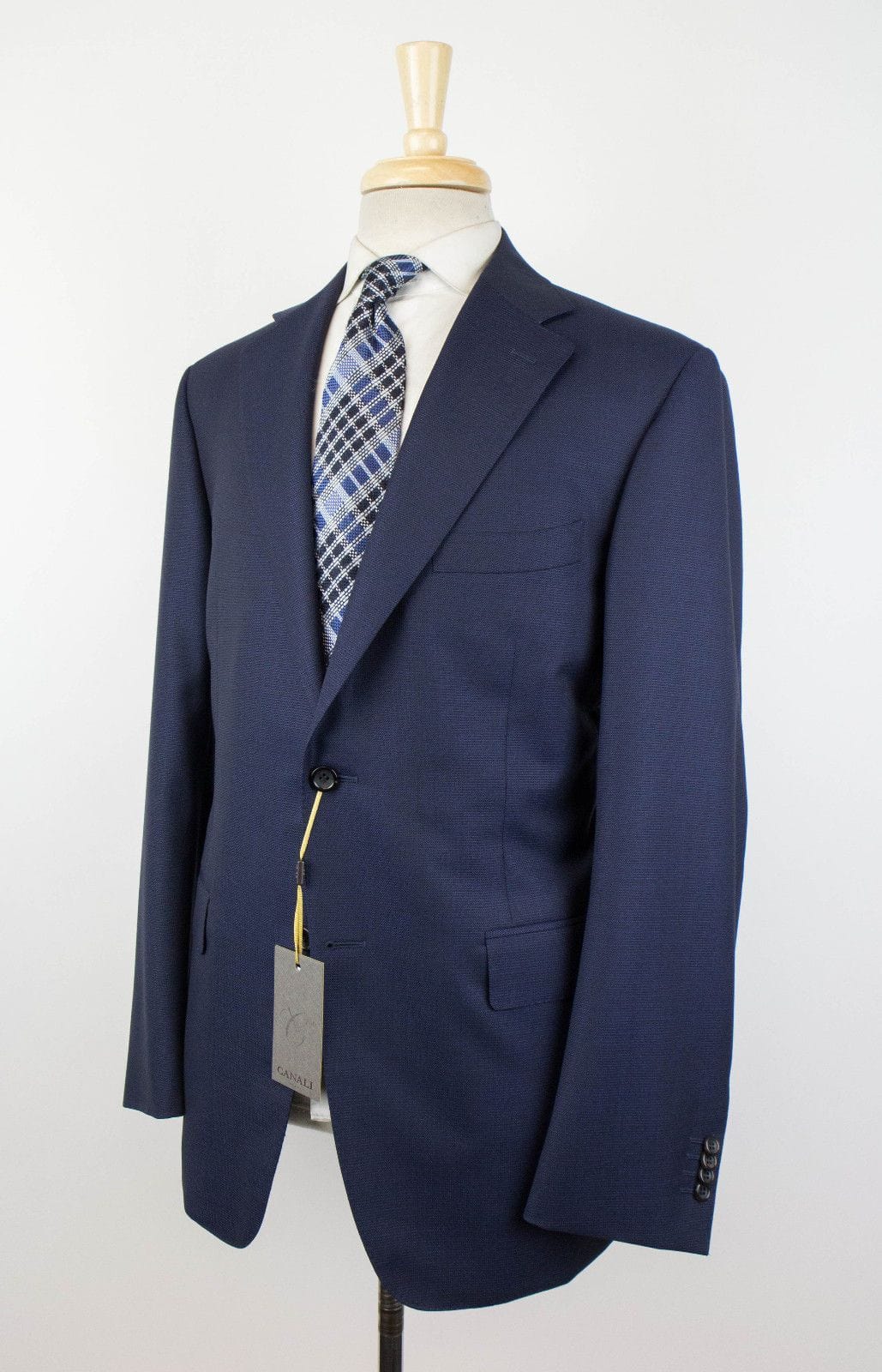 Water Resistant Wool 2 Button Slim Fit Suit - Blue