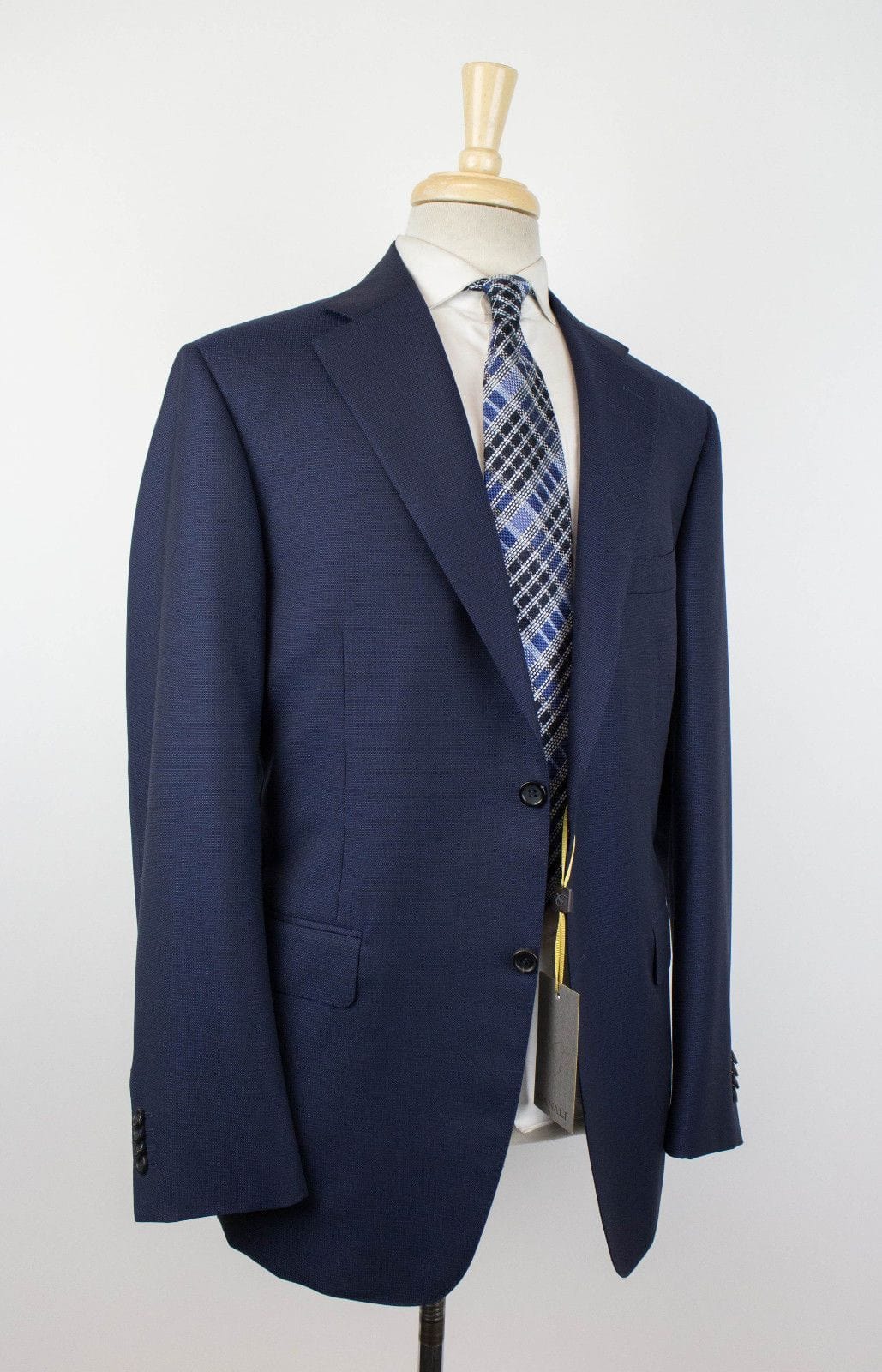 Water Resistant Wool 2 Button Slim Fit Suit - Blue