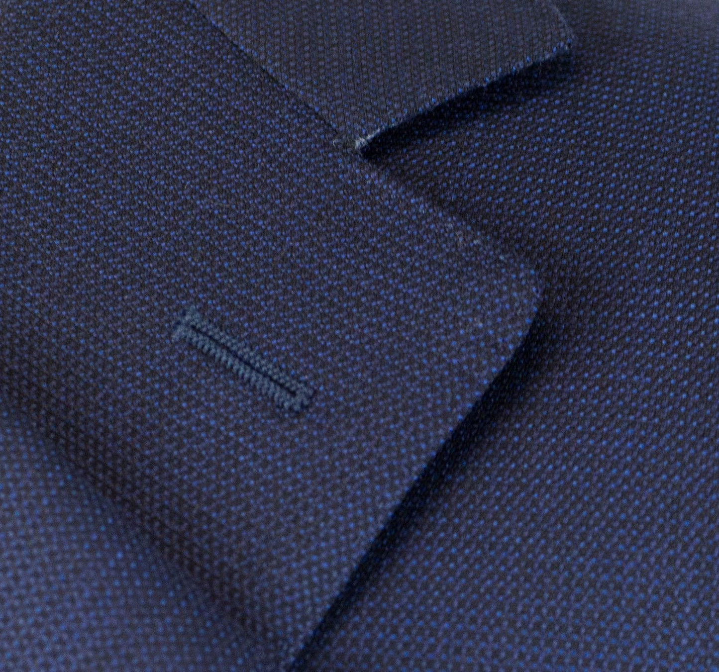 Water Resistant Wool 2 Button Slim Fit Suit - Blue