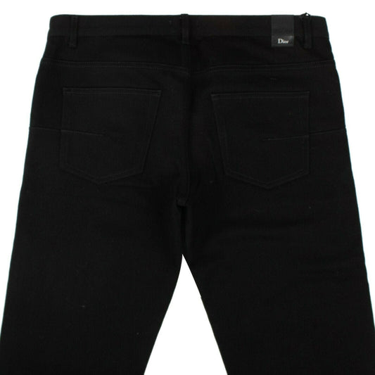 Atelier Print Cotton Blend Jeans - Black