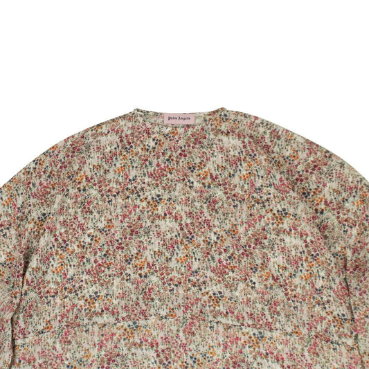 Flower Print Tunic Dress - White