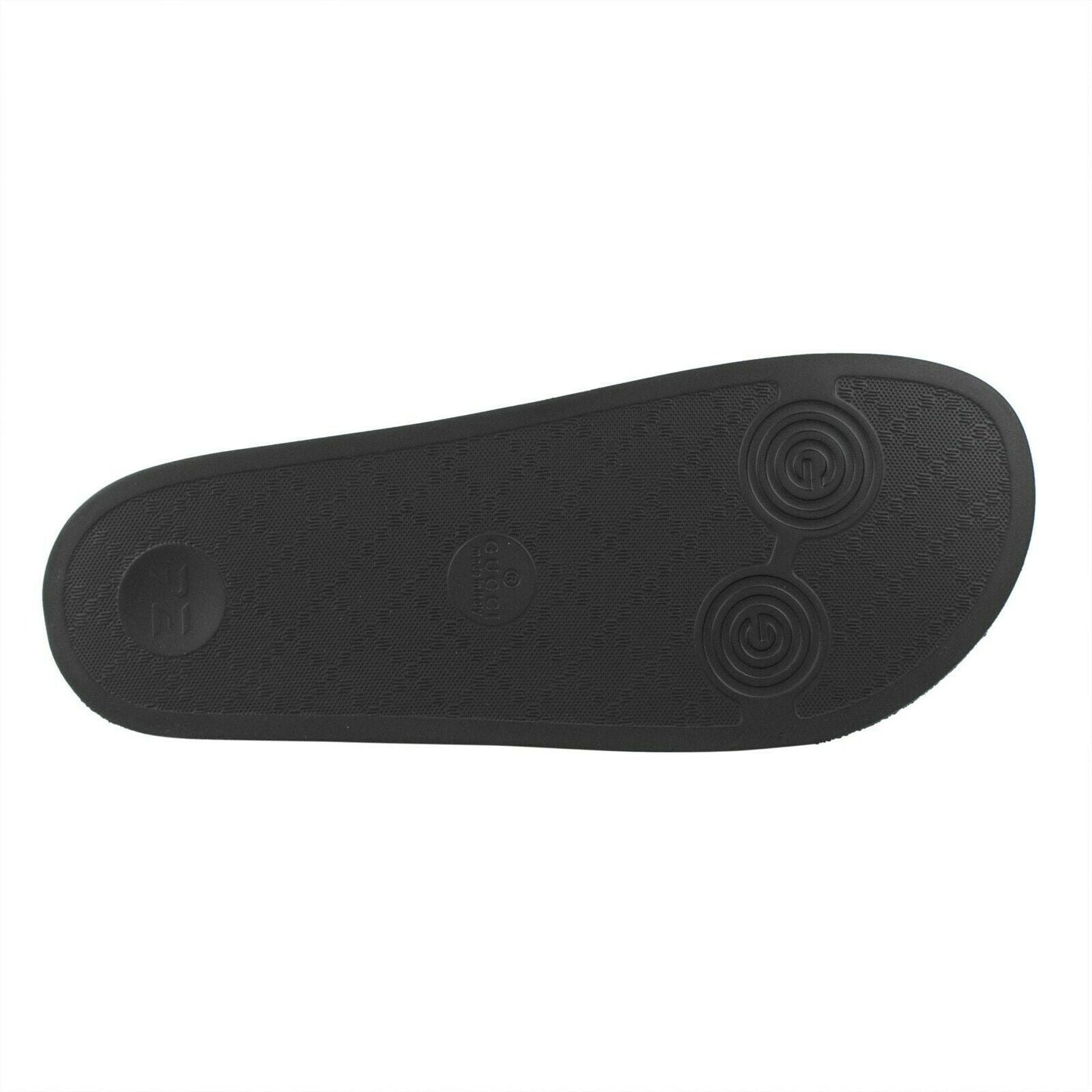 Canvas Logo Stamp Print Slides Sandals - Ivory