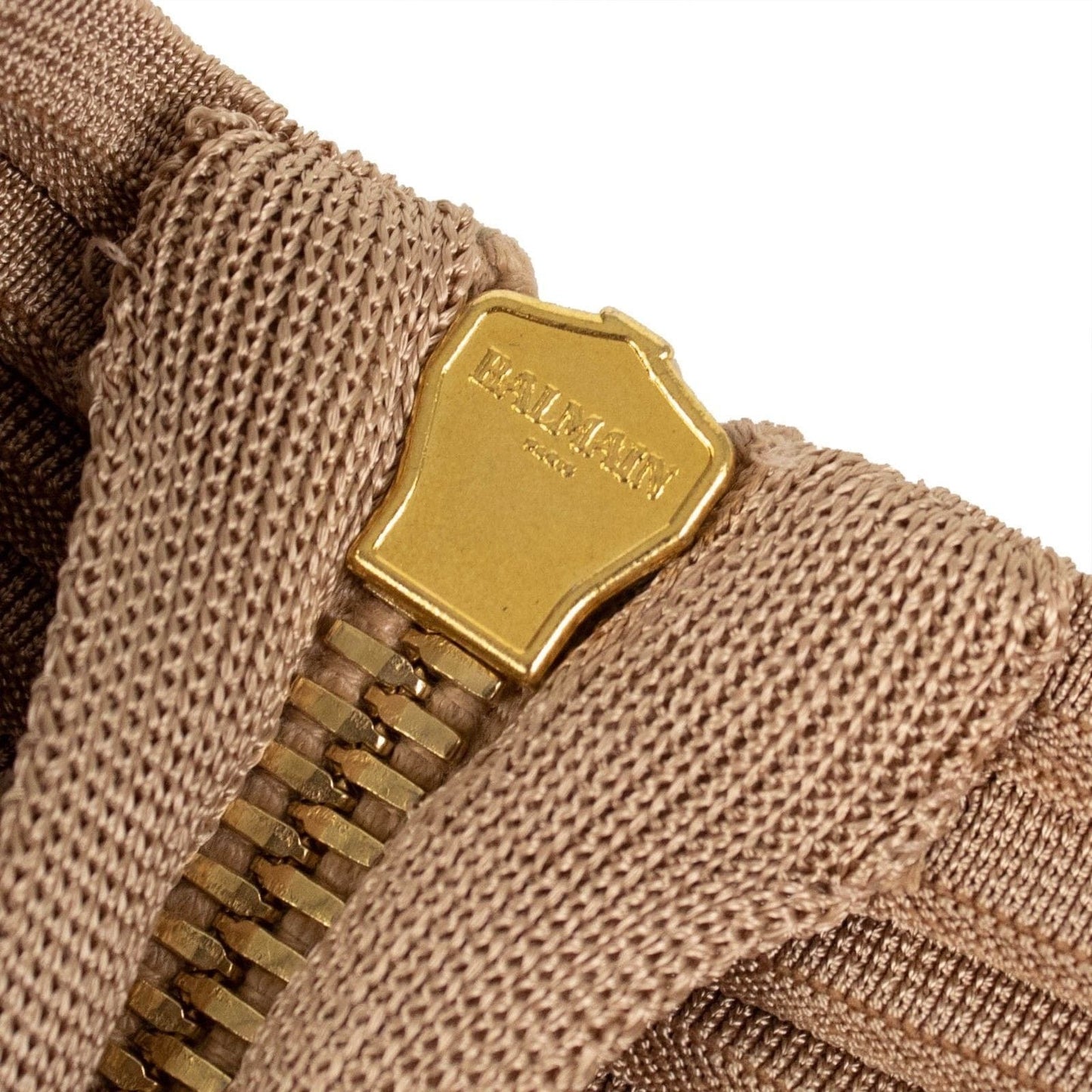 Knit Pleated Halter Neck Dress - Gold