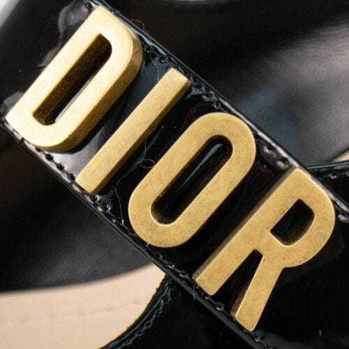 Baby-D Patent Calfskin Ballet Pumps - Black