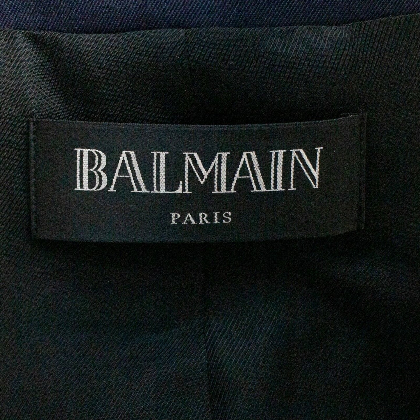 Wool Double Breasted Gold Buttons Blazer - Navy Blue