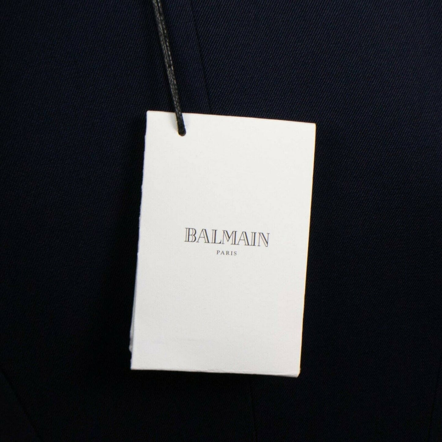 Wool Double Breasted Gold Buttons Blazer - Navy Blue