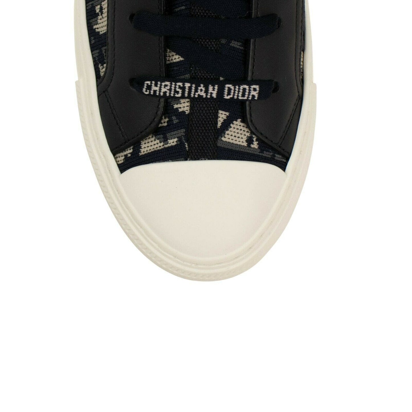 Walk'N'Dior Technical Knit Oblique High-Top Sneaker - Navy