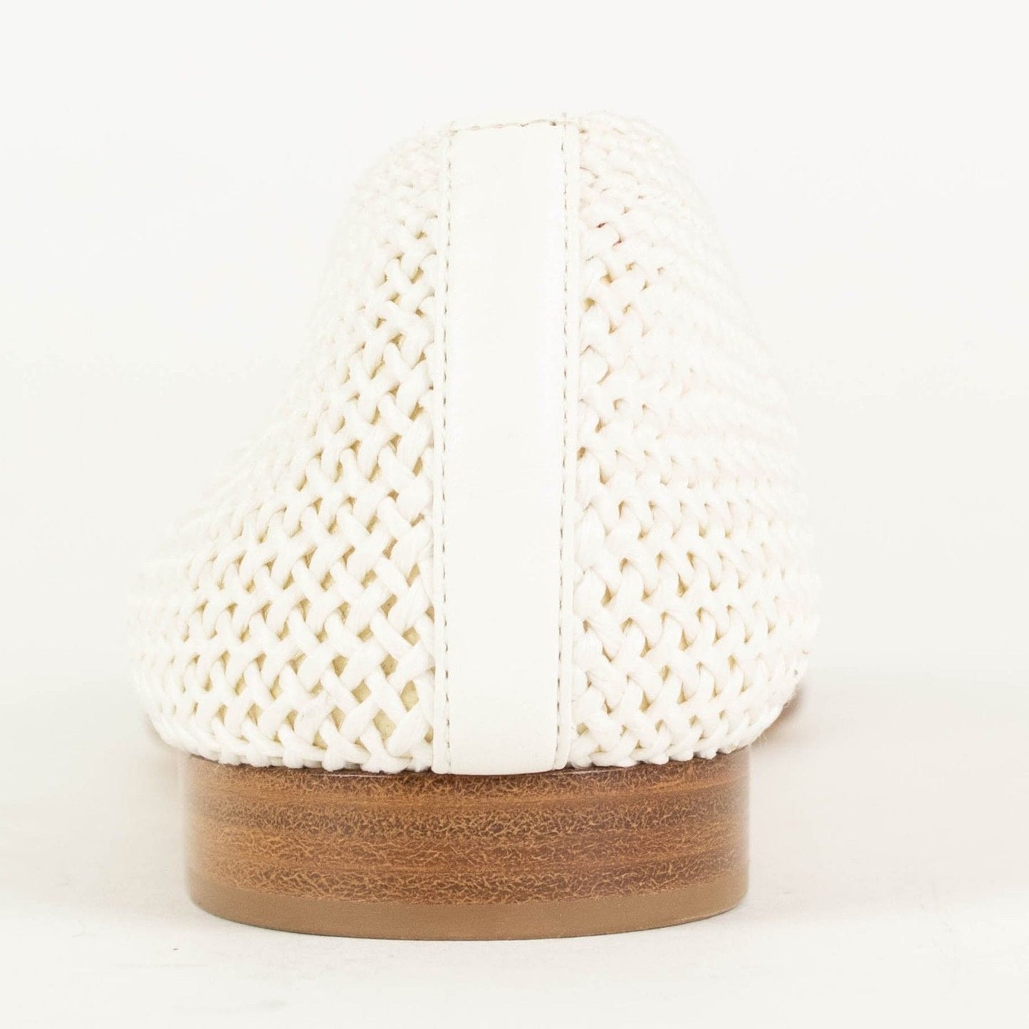 Tweed And Grosgrain Cap Toe Ballerina Flats - Ivory