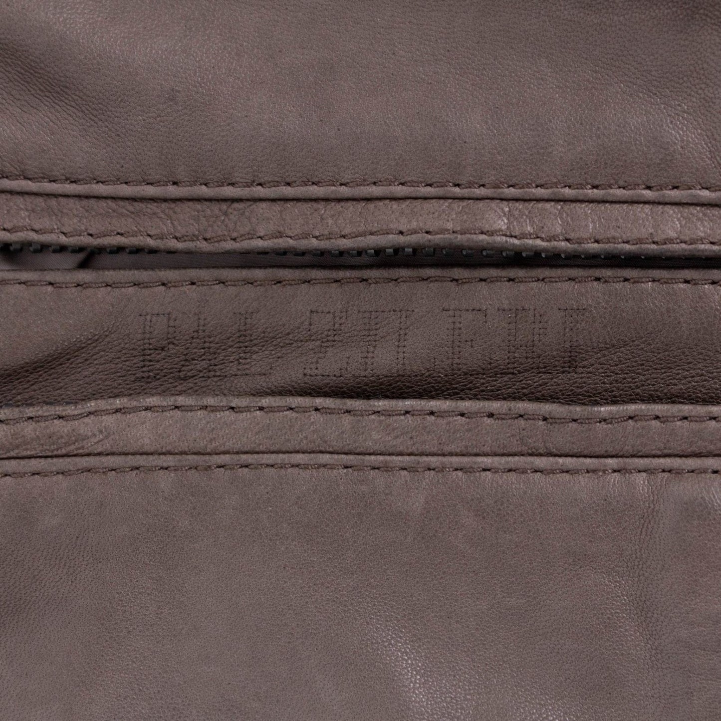 Brown Leather Bomber Jacket