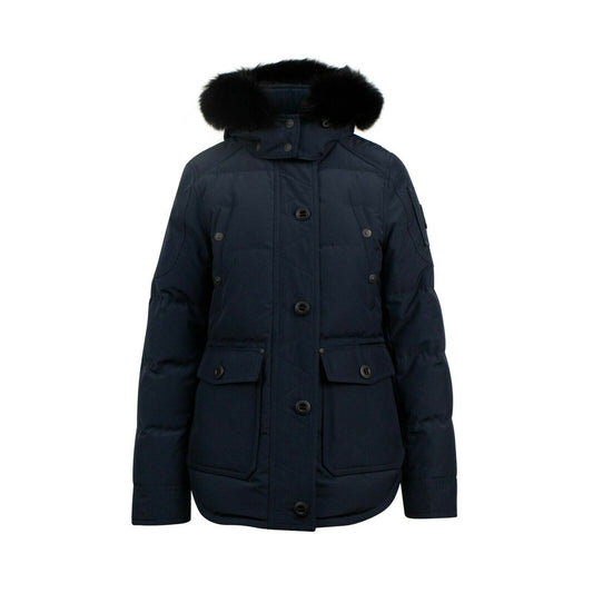 Women's 'Midcore' Down Puffer Jacket - Navy Blue